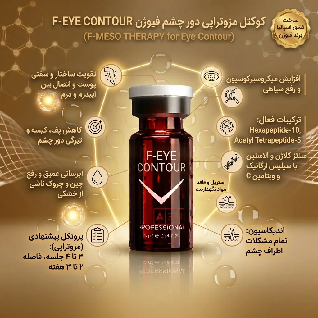 کوکتل مزوتراپی دور چشم فیوژن F-EYE CONTOUR