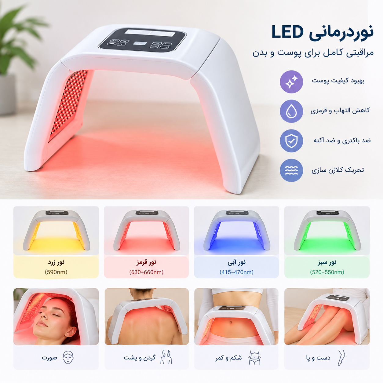 دستگاه تونل ال ای دی تراپی امگالایت
