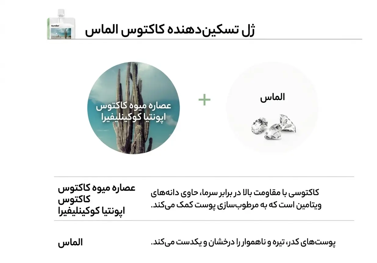 ژل تسکین دهنده کاکتوس الماس دیملو