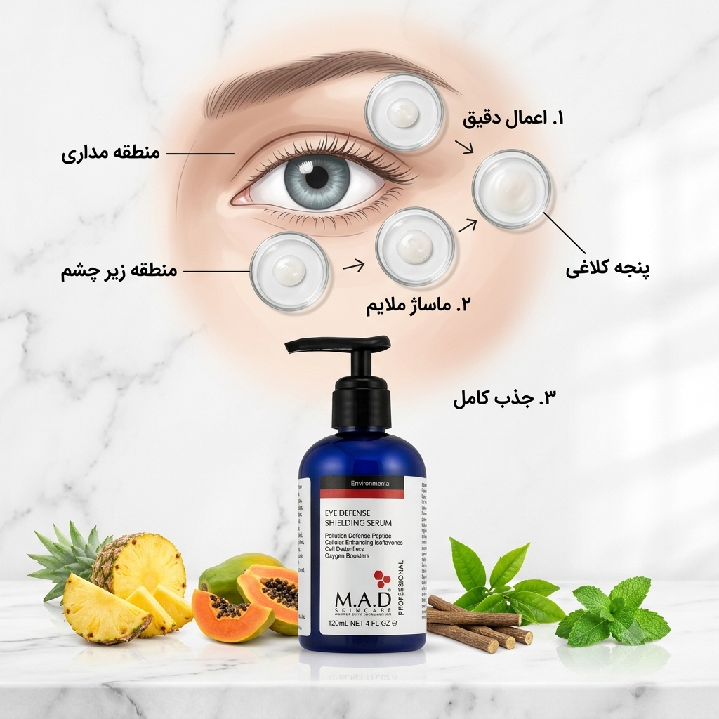 ترکیبات سرم محافظ دور چشم ام ای دی – M.A.D