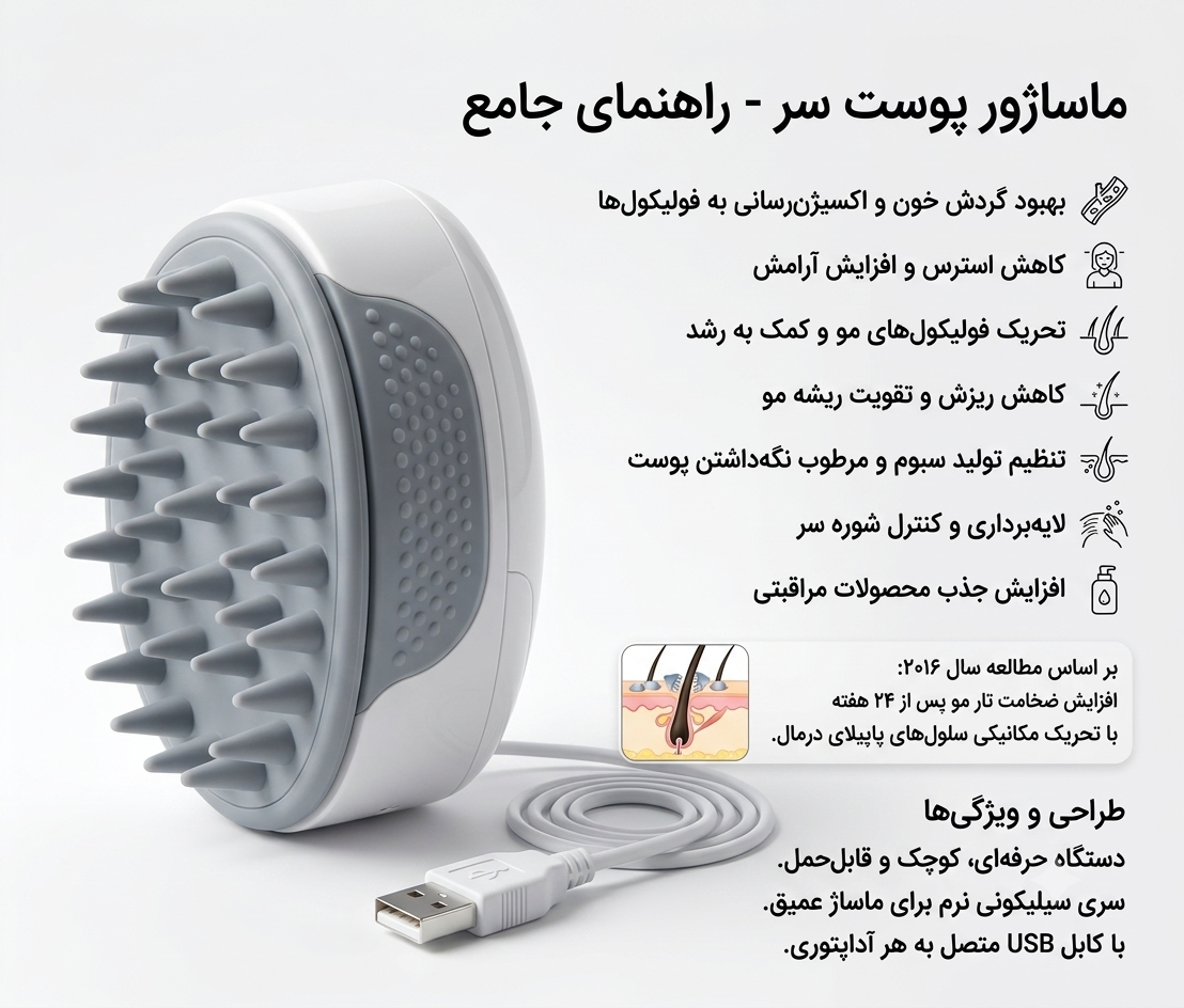 معرفی دستگاه ماساژور برقی اسکالپ