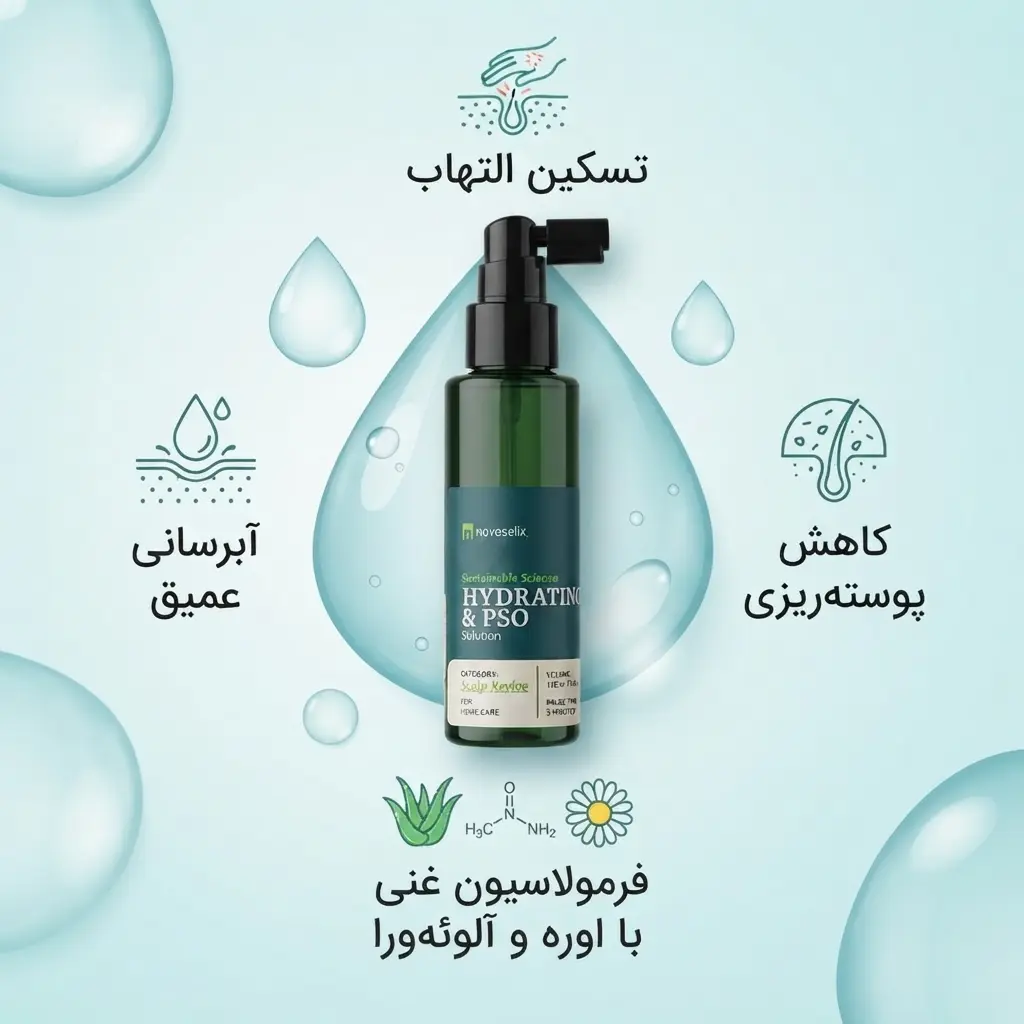 محلول آبرسان و پسوریازیس اسکالپ نووسلیکس H2