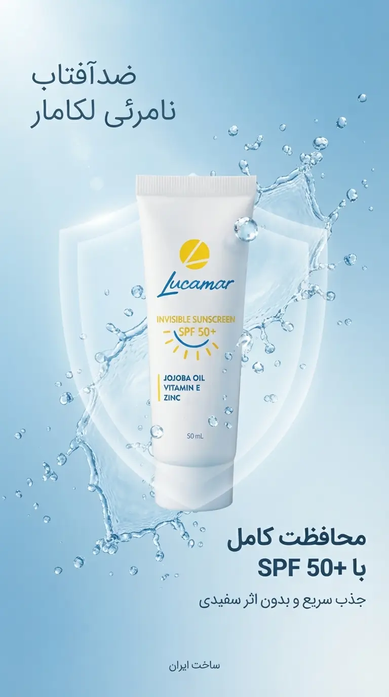 ضد آفتاب بی رنگ لوکامر SPF50 - Lucamar