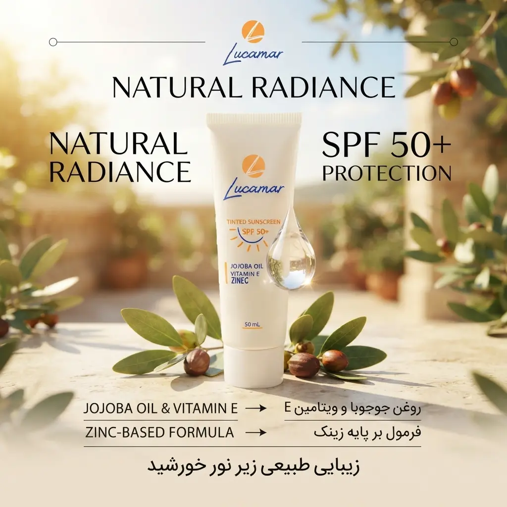 کرم ضدآفتاب رنگی SPF50+ لوکامر – Lucamar