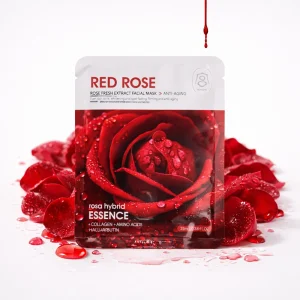 ماسک ورقه‌ای کره‌ای گونگ‌پی رز قرمز (Gongpei Red Rose Essence Facial Mask)