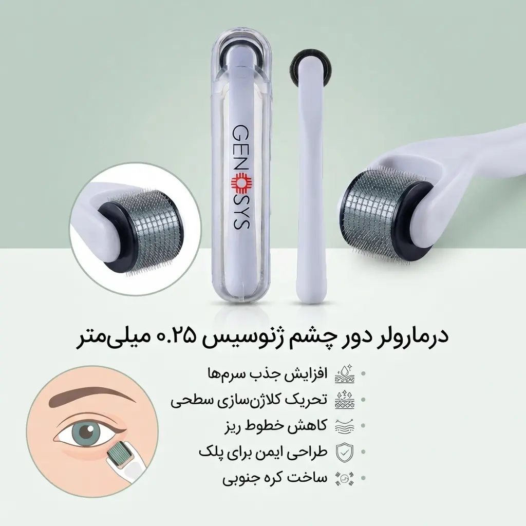 درمارولر دور چشم ژنوسیس ۰.۲۵ میلی‌متر