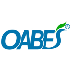 لوگو برند oabes روی پس زمینه سفید