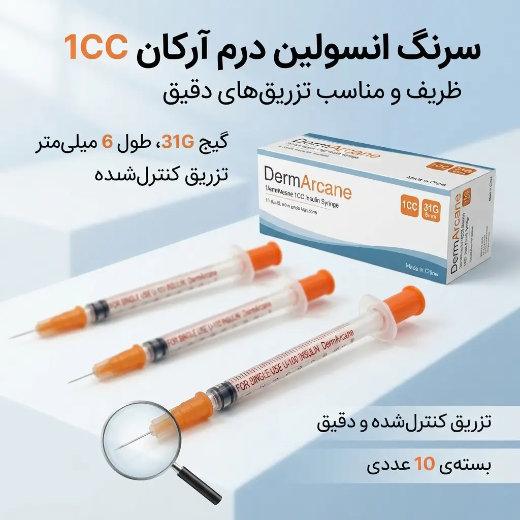 سرنگ انسولین درم آرکان 1CC